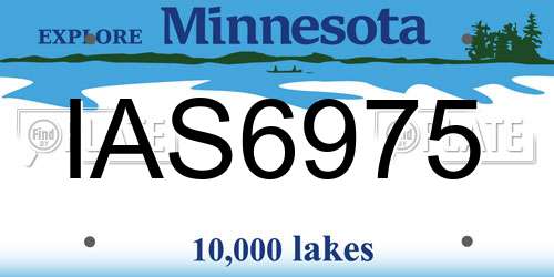 IAS6975 Minnesota License Plate