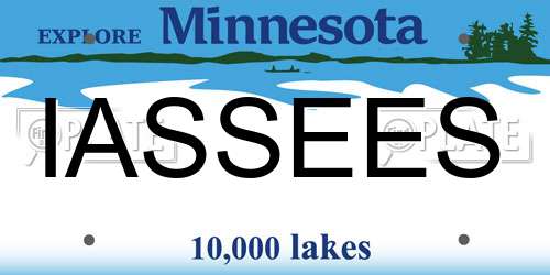 IASSEES Minnesota License Plate