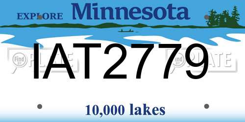 IAT2779 Minnesota License Plate
