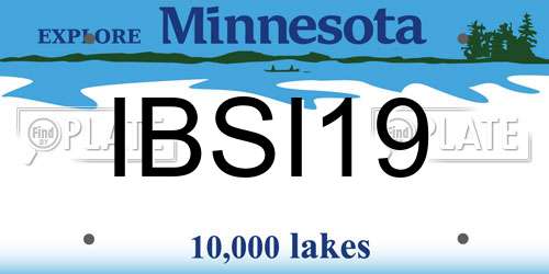 IBSI19 Minnesota License Plate