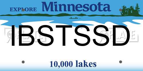 IBSTSSD Minnesota License Plate
