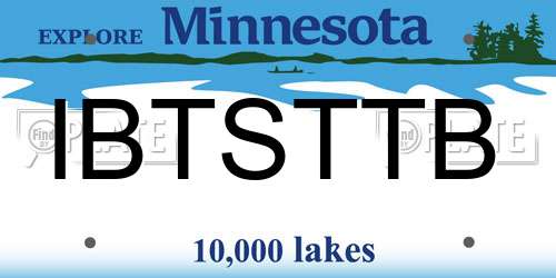 IBTSTTB Minnesota License Plate