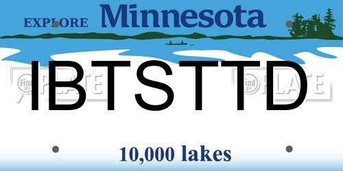 IBTSTTD Minnesota License Plate