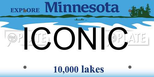 ICONIC Minnesota License Plate