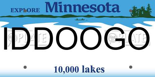 IDDOOGO Minnesota License Plate
