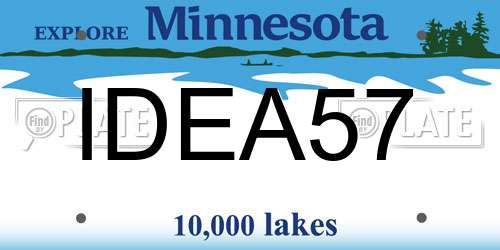IDEA57 Minnesota License Plate