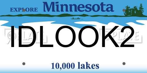 IDLOOK2 Minnesota License Plate