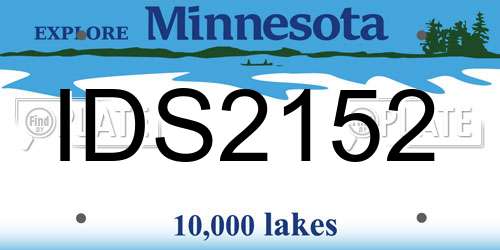 IDS2152 Minnesota License Plate