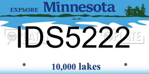IDS5222 Minnesota License Plate
