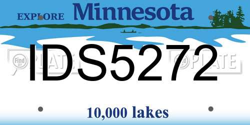 IDS5272 Minnesota License Plate