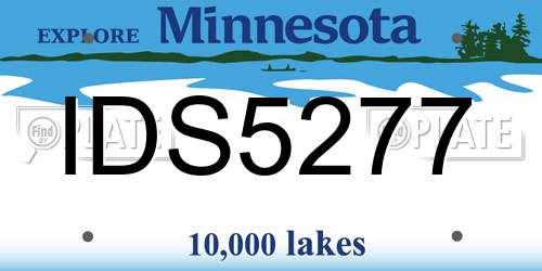 IDS5277 Minnesota License Plate