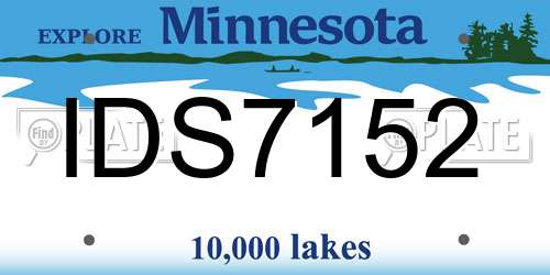 IDS7152 Minnesota License Plate