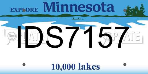 IDS7157 Minnesota License Plate