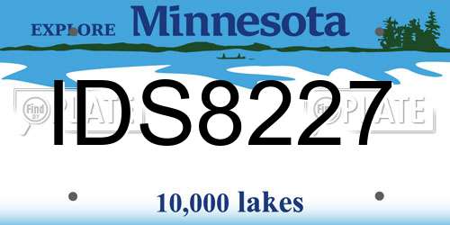 IDS8227 Minnesota License Plate