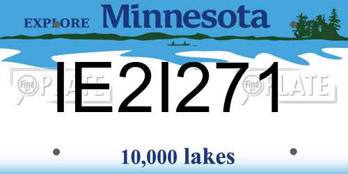 IE2I271 Minnesota License Plate