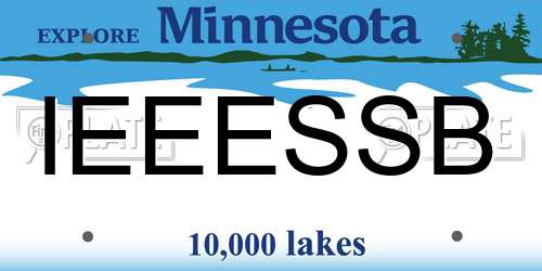 IEEESSB Minnesota License Plate