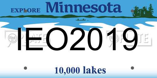 IEO2019 Minnesota License Plate