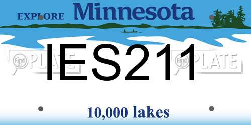 IES211 Minnesota License Plate