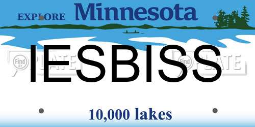 IESBISS Minnesota License Plate
