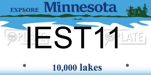 IEST11 Minnesota License Plate