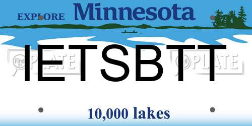 IETSBTT Minnesota License Plate