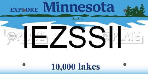 IEZSSII Minnesota License Plate