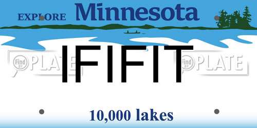 IFIFIT Minnesota License Plate