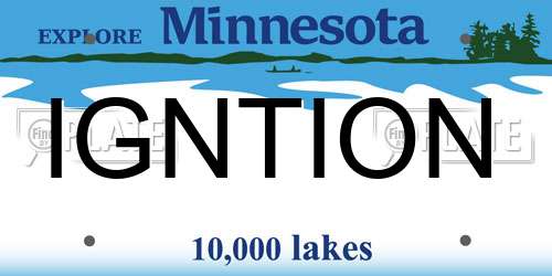 IGNTION Minnesota License Plate