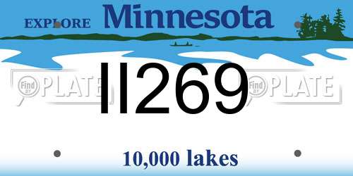 II269 Minnesota License Plate