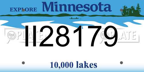 II28179 Minnesota License Plate