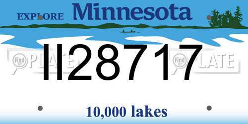 II28717 Minnesota License Plate