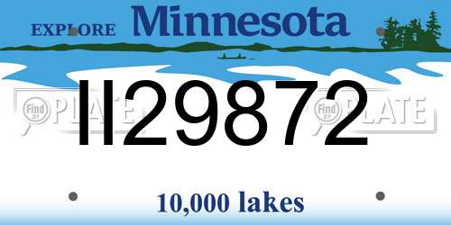 II29872 Minnesota License Plate