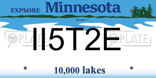 II5T2E Minnesota License Plate