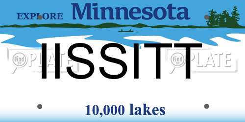 IISSITT Minnesota License Plate