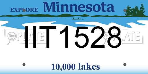IIT1528 Minnesota License Plate