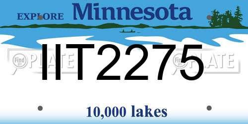 IIT2275 Minnesota License Plate