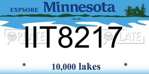 IIT8217 Minnesota License Plate