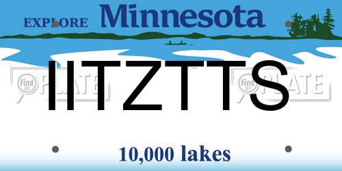 IITZTTS Minnesota License Plate