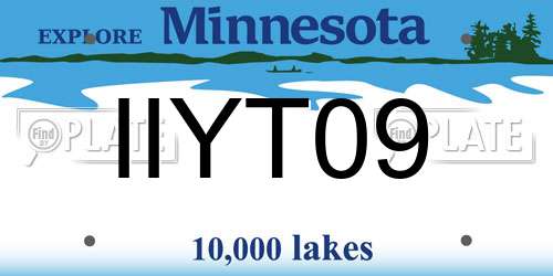 IIYT09 Minnesota License Plate