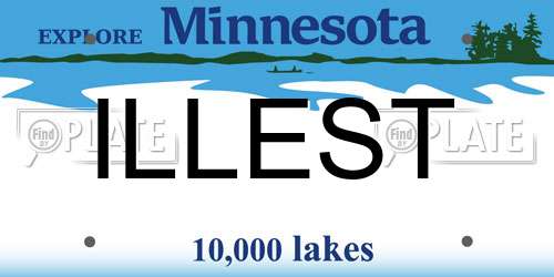 ILLEST Minnesota License Plate