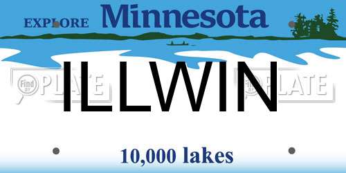 ILLWIN Minnesota License Plate