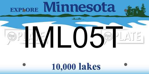 IML05T Minnesota License Plate