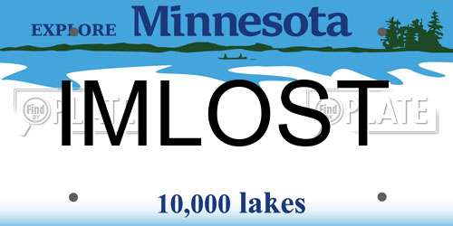 IMLOST Minnesota License Plate