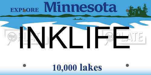 INKLIFE Minnesota License Plate