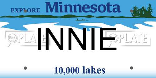 INNIE Minnesota License Plate