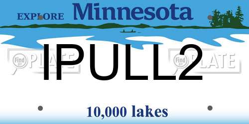 IPULL2 Minnesota License Plate