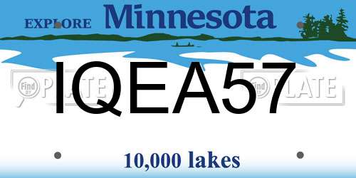 IQEA57 Minnesota License Plate