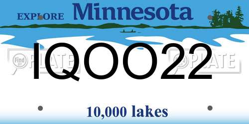 IQOO22 Minnesota License Plate