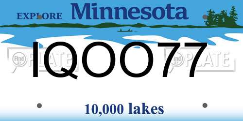 IQOO77 Minnesota License Plate