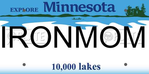 IRONMOM Minnesota License Plate